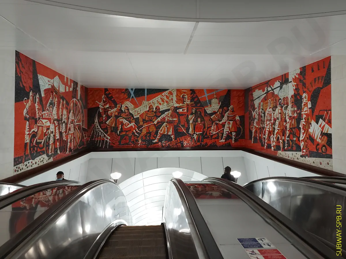 Metro station Prospekt Slavy, Saint-Petersburg Metro station Prospekt Slavy, Saint-Petersburg
