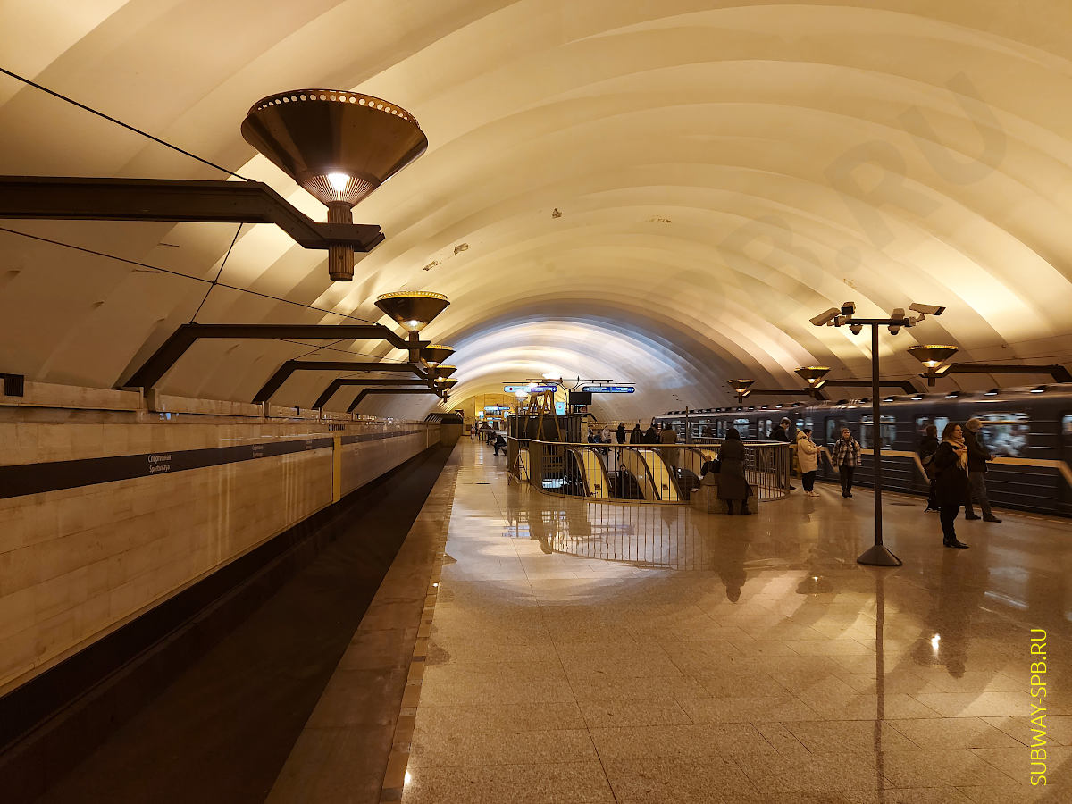 Sportivnaya Metro Station, upper hall, Saint-Petersburg