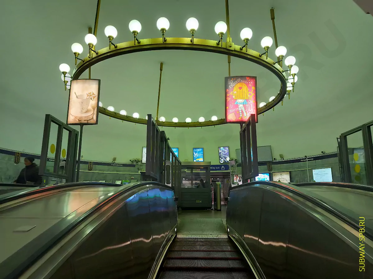 Staraya Derevnya Metro Station, Saint Petersburg Staraya Derevnya Metro Station, Saint Petersburg